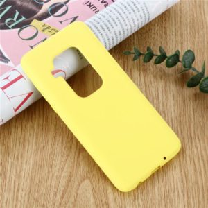 Solid Color Liquid Silicone Shockproof Full Coverage Case For Motorola One Zoom(Yellow) (OEM)