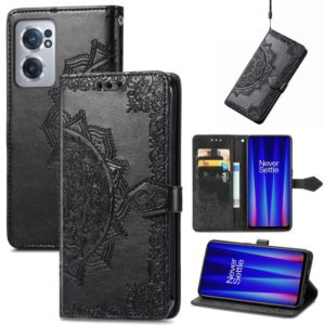 For OnePlus Nord CE 2 5G Mandala Flower Embossed Leather Phone Case(Black) (OEM)