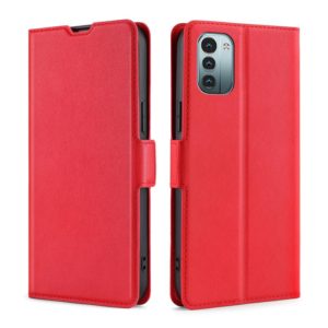 For Nokia G21 / G11 Ultra-thin Voltage Side Buckle Leather Phone Case(Red) (OEM)