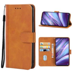 For Wiko View5 Plus Leather Phone Case(Brown) (OEM)