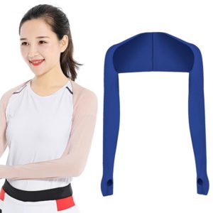 Golf Sunscreen Shawl Sleeves Outdoor Sports Cycling Ice Silk One Word Raglan Sleeves, Size: One Code(Sapphire) (OEM)