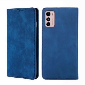 For Motorola Moto G42 4G Skin Feel Magnetic Horizontal Flip Leather Phone Case(Blue) (OEM)