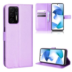 For BLU F91 Diamond Texture Leather Phone Case(Purple) (OEM)