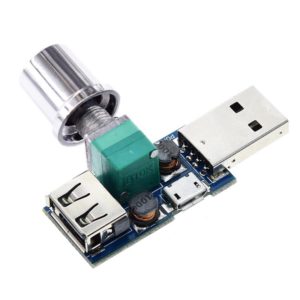2 PCS HW-602 USB Fan Governor Wind Speed Controller Air Volume Regulator Cooling Mute Multifunction Noise Reduction Switch Module (OEM)