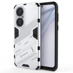 For Huawei P50 Punk Armor 2 in 1 PC + TPU Shockproof Case with Invisible Holder(White) (OEM)
