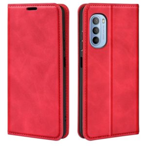For Motorola Moto G31 4G Retro-skin Magnetic Suction Leather Phone Case(Red) (OEM)