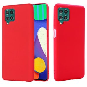 For Samsung Galaxy F62 / M62 Solid Color Liquid Silicone Dropproof Full Coverage Protective Case(Red) (OEM)