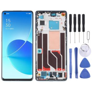 Original LCD Screen and Digitizer Full Assembly with Frame For OPPO Reno6 Pro 5G PEPM00 CPH2249(Green) (OEM)