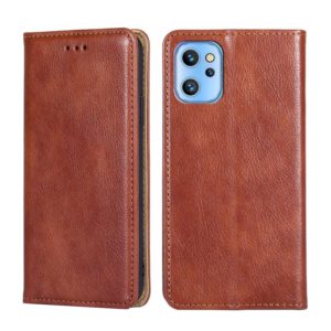 For UMIDIGI A13 / A13 Pro / A13S Pure Color Magnetic Leather Phone Case(Brown) (OEM)