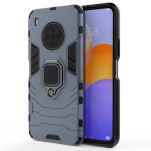 For Huawei Y9a PC + TPU Shockproof Protective Case with Magnetic Ring Holder(Navy Blue) (OEM)