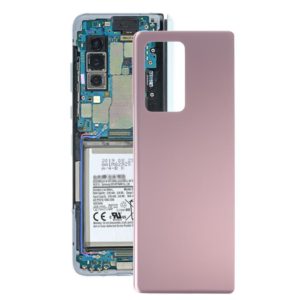 For Samsung Galaxy Z Fold2 5G SM-F916B Glass Battery Back Cover (Pink) (OEM)