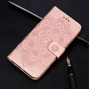 For iPhone 11 Pro Mandala Embossing Pattern Horizontal Flip Leather Case, with Holder & Card Slots & Wallet & Photo Frame & Lanyard(Rose Gold) (OEM)