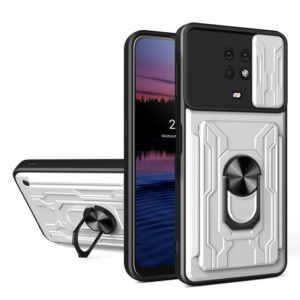For Nokia G10 Sliding Camshield Card Phone Case(Pearl White) (OEM)