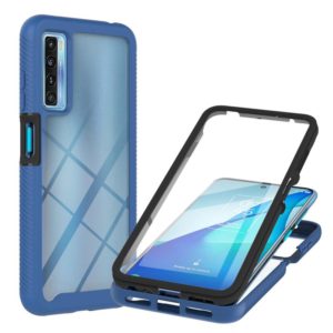 For TCL 20S Starry Sky Solid Color Series Shockproof PC + TPU Protective Case with PET Film(Royal Blue) (OEM)
