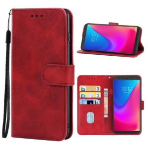 Leather Phone Case For Lenovo K5 Pro(Red) (OEM)