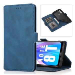 For Xiaomi Redmi Note 8T Retro Magnetic Closing Clasp Horizontal Flip Leather Case with Holder & Card Slots & Photo Frame & Wallet(Blue) (OEM)
