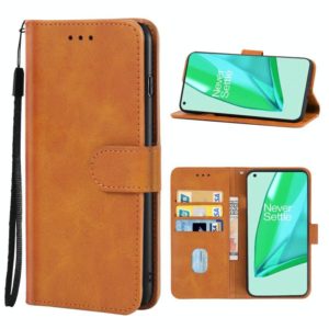 Leather Phone Case For OnePlus 10 Pro 5G(Brown) (OEM)