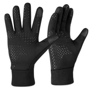 Outdoor Sports Velvet Anti-Slip Glove, Size: L(Black) (OEM)