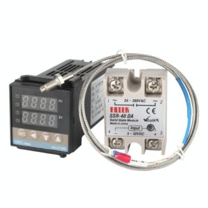 REX-C100 Thermostat + Thermocouple + SSR-40 DA Solid State Module Intelligent Temperature Control Kit (OEM)