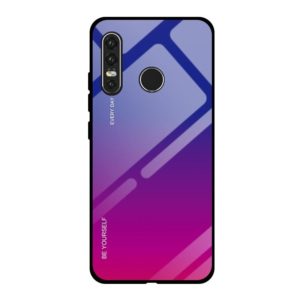 For Huawei P30 Lite Gradient Color Glass Case(Red Blue) (OEM)