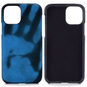 For Huawei P40 Paste Skin + PC Thermal Sensor Discoloration Protective Back Cover Case(Black to Blue) (OEM)