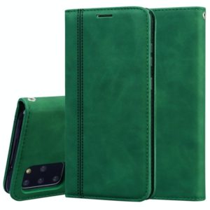 For Samsung Galaxy S20 Plus Frosted Business Magnetic Horizontal Flip PU Leather Case with Holder & Card Slot & Lanyard(Green) (OEM)