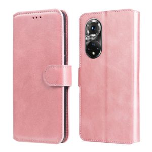 For Honor 50 Pro / Huawei nova 9 Pro Classic Calf Texture Flip Leather Case(Rose Gold) (OEM)
