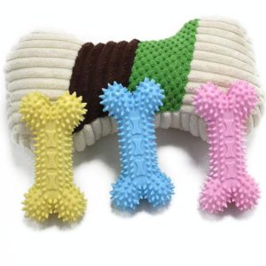 Pet Toys TPR Bite Resistance Dog Supplies Cotton Rope Cloth Toys, Size: Small Bones(Random Color Delivery) (OEM)
