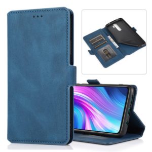 For Xiaomi Redmi Note 8 Pro Retro Magnetic Closing Clasp Horizontal Flip Leather Case with Holder & Card Slots & Photo Frame & Wallet(Blue) (OEM)