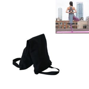 Weight Lifting Fitness Double Handle Canvas Sandbag(Black) (OEM)