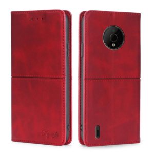 For Nokia C200 Cow Texture Magnetic Horizontal Flip Leather Phone Case(Red) (OEM)