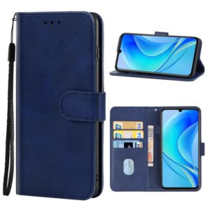 For Huawei nova Y70 Leather Phone Case(Blue) (OEM)