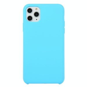 For iPhone 11 Pro Solid Color Solid Silicone Shockproof Case(Sky Blue) (OEM)