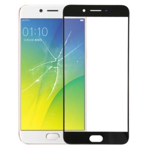 For OPPO R9s Plus Front Screen Outer Glass Lens (Black) (OEM)