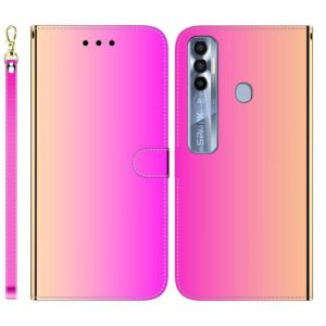 For Tecno Spark 7 Pro Imitated Mirror Surface Horizontal Flip Leather Phone Case(Gradient Color) (OEM)