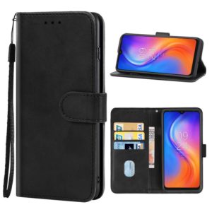 For Tecno Spark 8 Leather Phone Case(Black) (OEM)