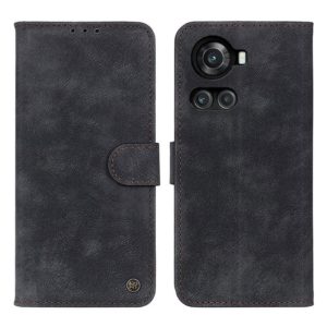 For OnePlus Ace / 10R Antelope Texture Magnetic Buckle Leather Phone Case(Black) (OEM)