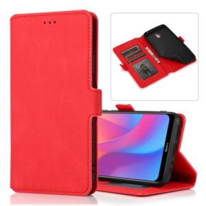 For Xiaomi Redmi 8A Retro Magnetic Closing Clasp Horizontal Flip Leather Case with Holder & Card Slots & Photo Frame & Wallet(Red) (OEM)