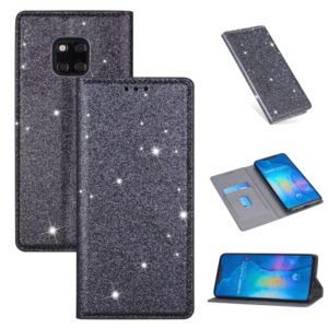 For Huawei Mate 20 Pro Ultrathin Glitter Magnetic Horizontal Flip Leather Case with Holder & Card Slots(Gray) (OEM)