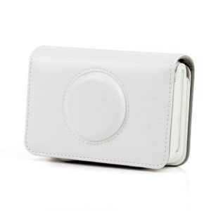 Solid Color PU Leather Case for Polaroid Snap Touch Camera (White) (OEM)