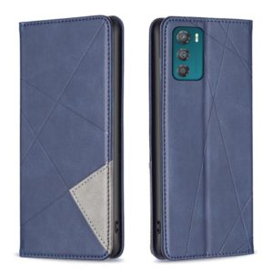 For Motorola Moto G42 4G Prismatic Invisible Magnetic Leather Phone Case(Blue) (OEM)