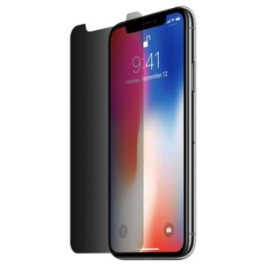 For iPhone X & XS 0.26mm 9H 3D Non-full Screen Highly Transparent Privacy Anti-glare Tempered Glass Film (OEM)