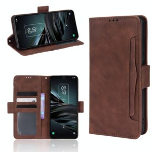 For TCL 20 XE Skin Feel Calf Pattern Leather Phone Case(Brown) (OEM)