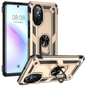 For Huawei nova 8 Shockproof TPU + PC Phone Case with 360 Degree Rotating Holder(Gold) (OEM)