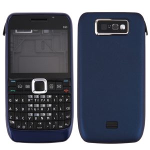 Full Housing Cover (Front Cover + Middle Frame Bezel + Battery Back Cover + Keyboard) for Nokia E63(Dark Blue) (OEM)