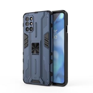 For OnePlus 9R Supersonic PC + TPU Shock-proof Protective Case with Holder(Blue) (OEM)