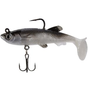 5 PCS Fish-Bait Road Sub-Bait Lead Fish With Single Hook And Three Anchor Hook Bait, Specification: 8cm 14g(Gray) (OEM)