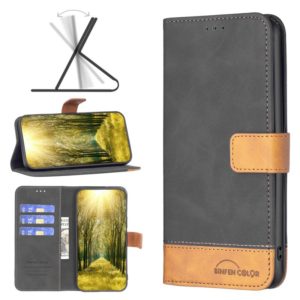 For Motorola Moto G31 / G41 BF11 Color Matching Skin Feel Leather Phone Case(Black) (OEM)