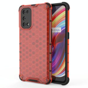 For OPPO Realme X7 Pro Shockproof Honeycomb PC + TPU Case(Red) (OEM)