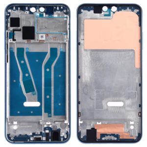Front Housing LCD Frame Bezel Plate with Side Keys for Huawei Y9 (2019)(Blue) (OEM)